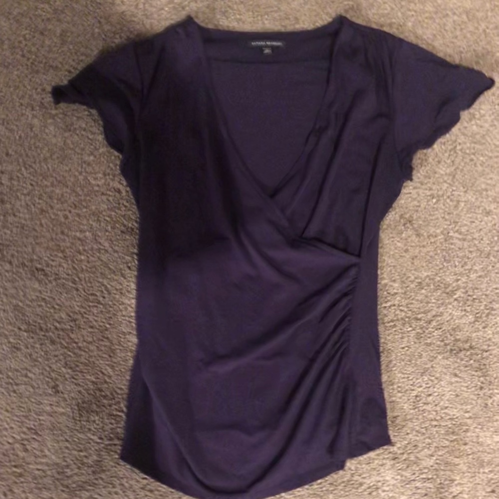 Banana Republic Dark Purple Blouse